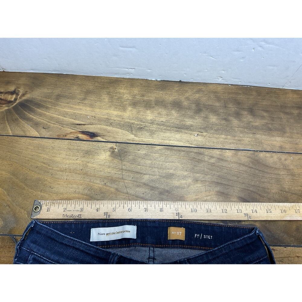 Pilcro And The Letterpress Women’s Cropped Jeans Colorful Cuff No.27 Stet - Picture 8 of 10